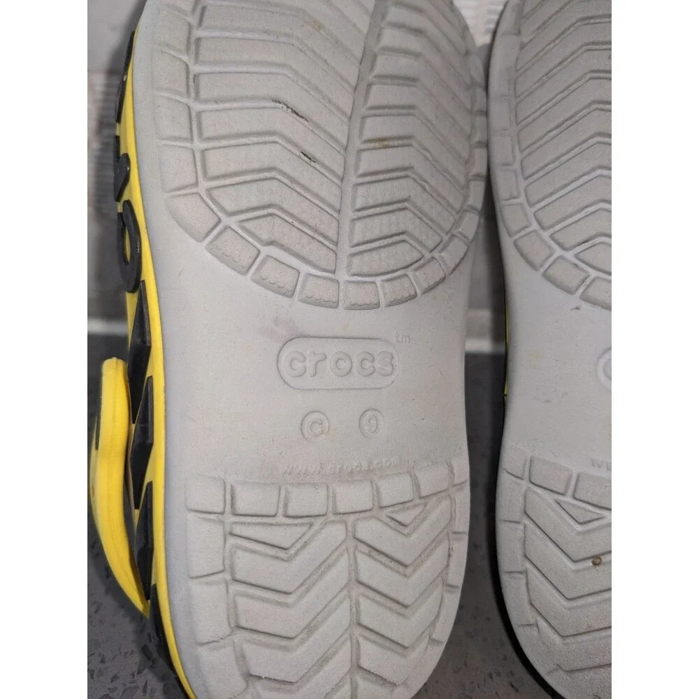 Crocs Kids Bayaband Clog Slip On Comfort Water Shoes Construction Yellow Size C9